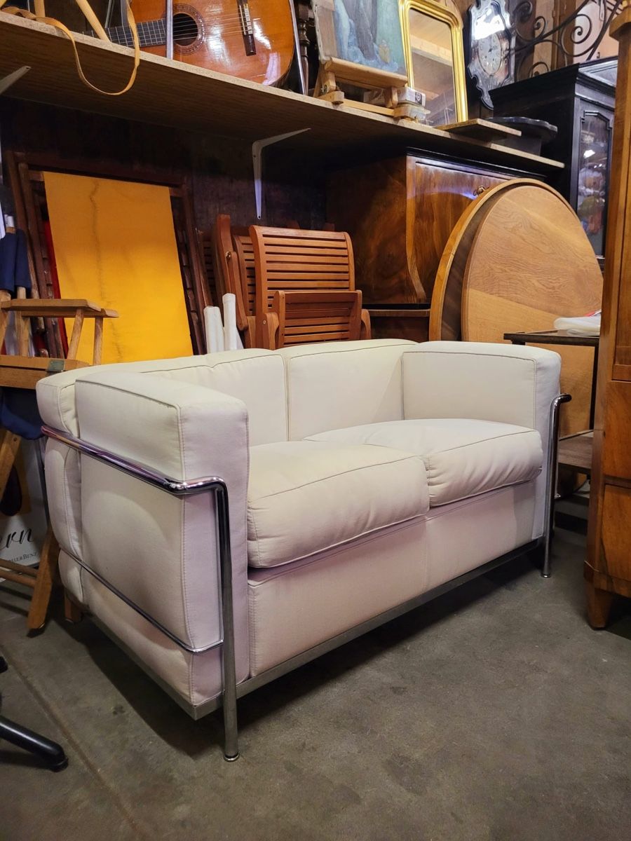 Le Corbusier Divani: 2er-Sofa Stoff Le Corbusier – Usato da Bern venduto da sinay01