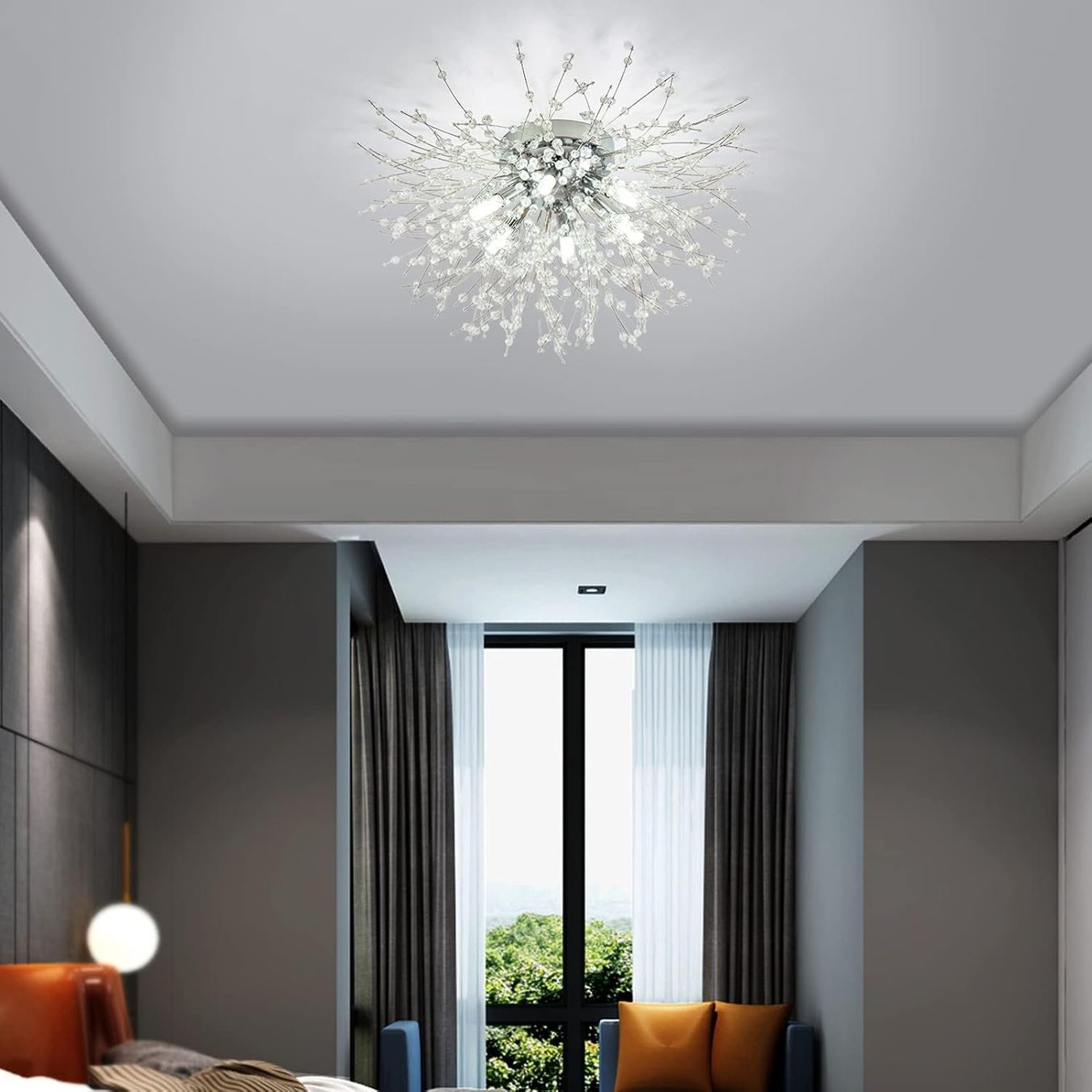 Lampadari & plafoniere: Deckenleuchte Kristall Kronleuchter 6 flammig Chrom – Nuovo e nell'imballaggio originale da Wittenbach venduto da VELARO 3