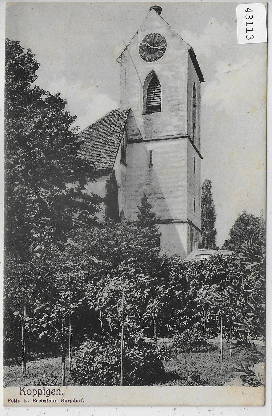 Ansichtskarten: Koppigen - Kirche – Gebraucht aus Ettingen von Kartenplanet