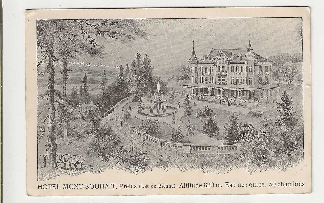 Cartoline postali: Prêles,  Litho, 1913 – Usato da Spiez venduto da Niesen20
