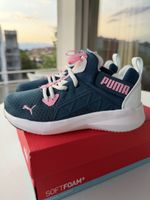 Puma Soft Enzo NXT PS Kids taille 32 bleu rose bon état