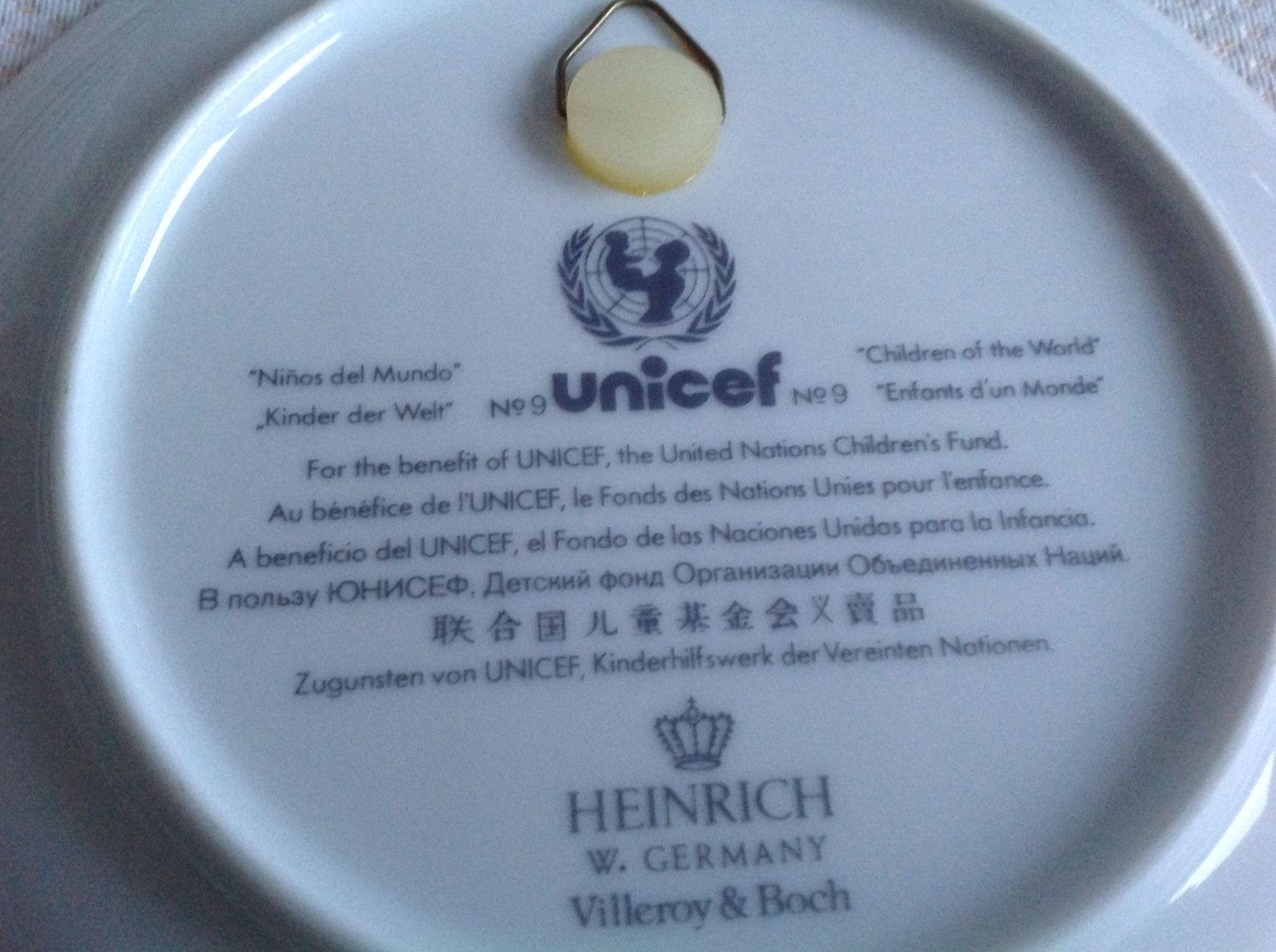 Villeroy & Boch Piatti: Villeroy & Boch - UNICEF - No 9 – Usato da Sion venduto da accroshoes 1