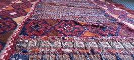 Orientteppich antik Vintage Muster Handarbeit 