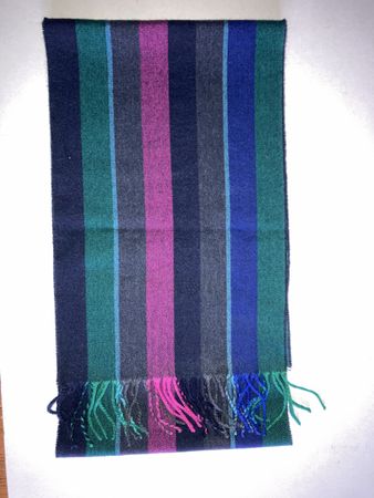 Schal - Gestreifter Winterschal: Warm - stilvoll - weich