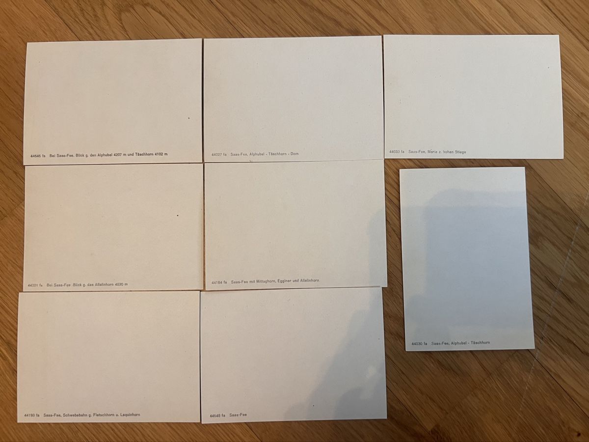 Ansichtskarten: Saas Fee Photo-Booklet – Gebraucht aus Ostermundigen von airline-trolley 2