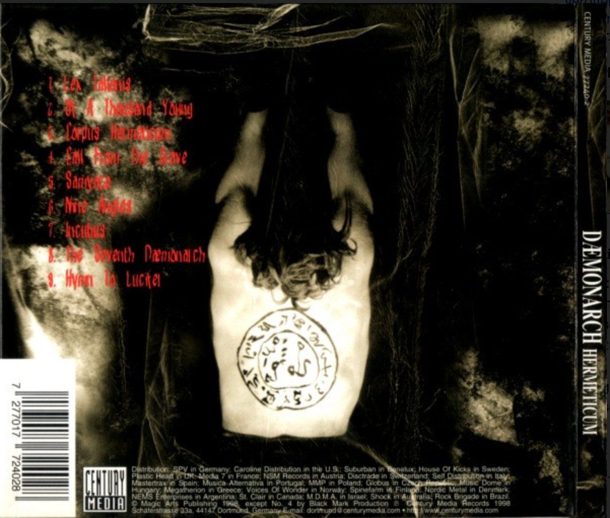 CD: Daemonarch - Hermeticum (Black Metal) – Usato da Brunnen venduto da Barfly5 1