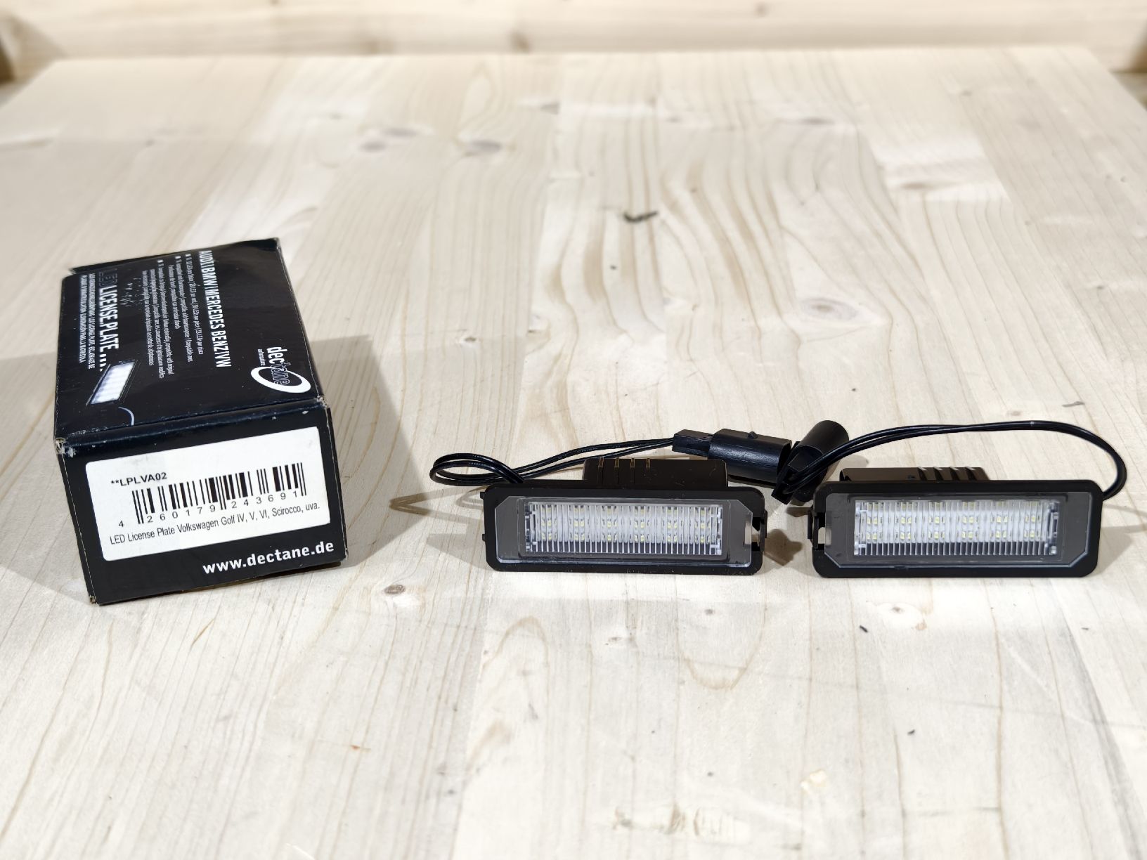 VW Tutti pezzi di ricambio auto: Dectane LED Kennzeichenbeleuchtung VW Golf 4 / 5 / 6, Sciroc – Nuovo (secondo la descrizione) da Ottoberg venduto da KingTony 1