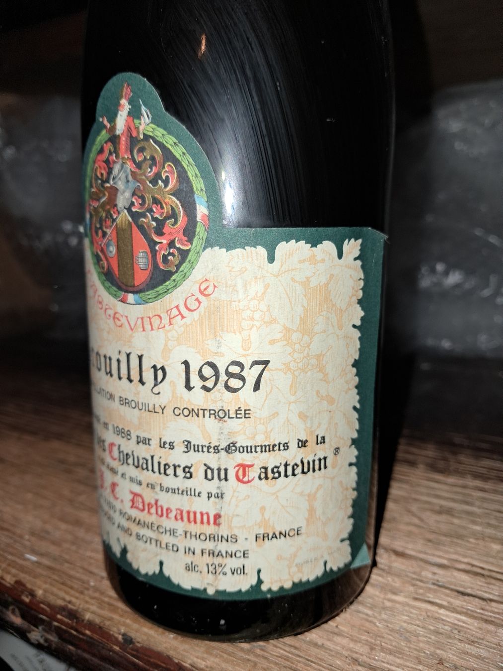 Vino: Brouilly tastevinage 1987 – Nuovo e nell'imballaggio originale da Le locle venduto da juliensaran 3
