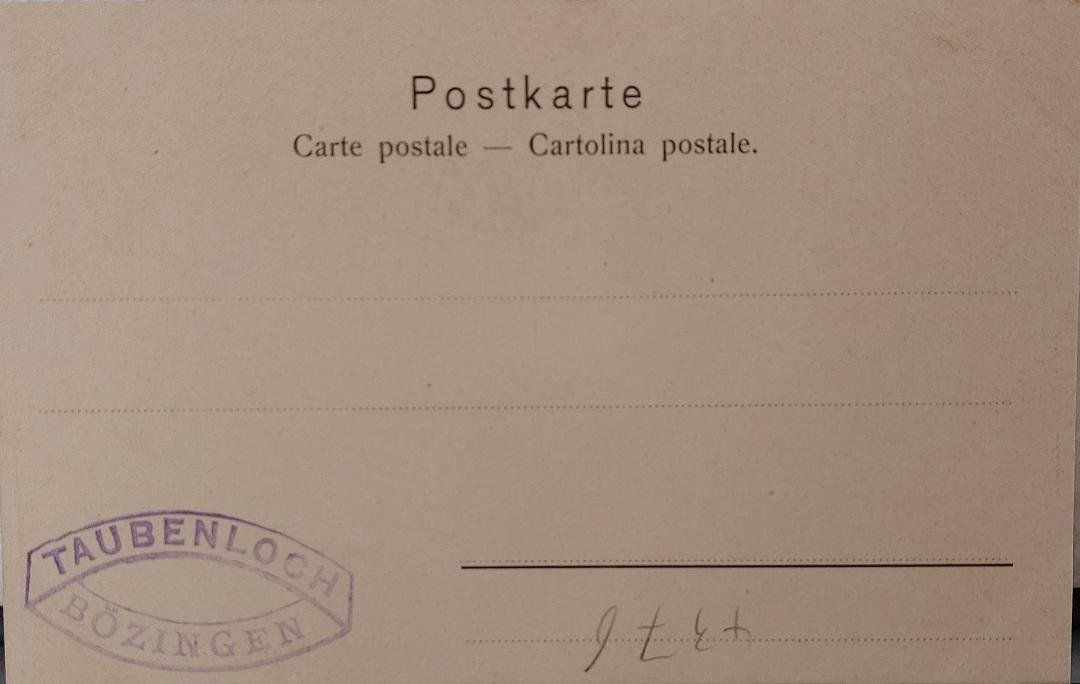Cartoline postali: BIEL-BIENNE  -  Gruss aus dem Taubenloch – Usato da Delémont venduto da Domdom1 1