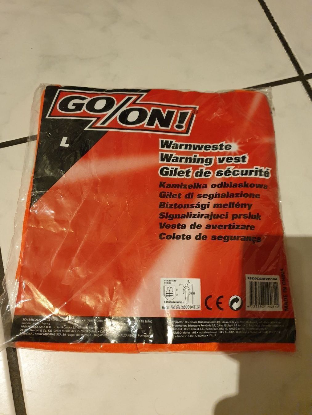 Gilets & Westen: Warnweste Gr. L – Neu und originalverpackt aus Felben-Wellhausen von Brummbaer90