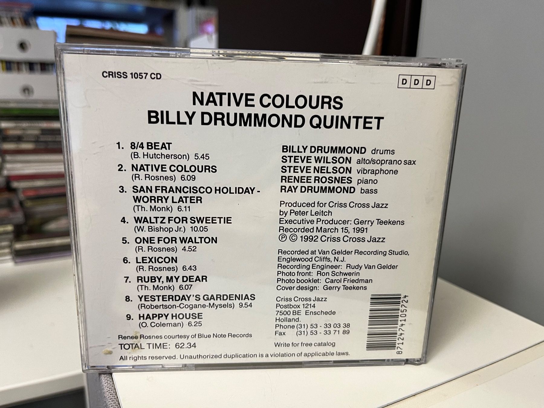 CDs: Billy Drummond Quintet - Native Colours - HA11G – Gebraucht aus Küsnacht ZH von swisssales.net 1