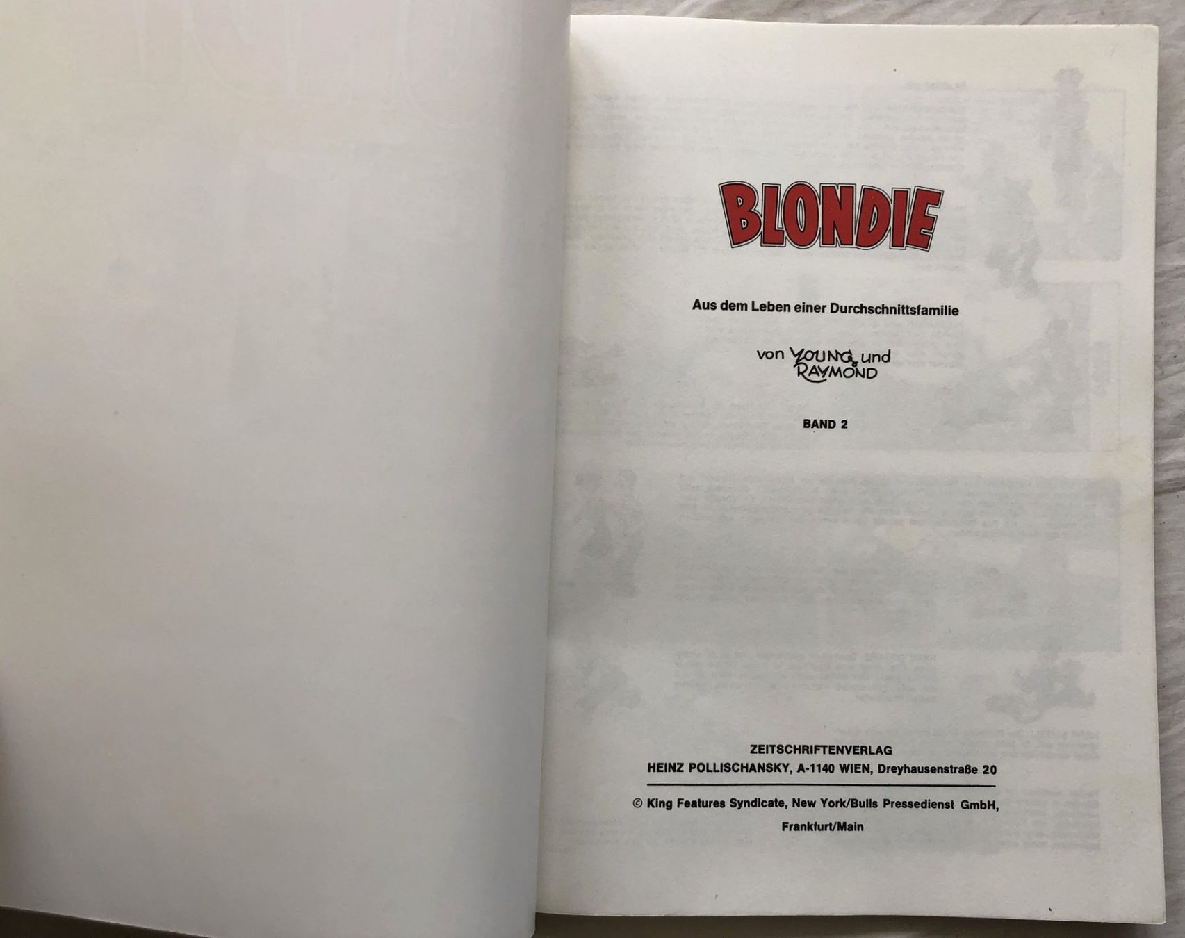 Fumetti: BLONDIE - Heft Nr.2 + Nr.3 – Usato da Schaffhausen venduto da durruti 1