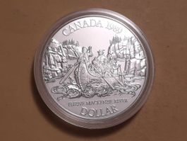 Kanada 1 Dollar "MacKenzie River" 1989 Silber