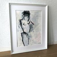 Nude Art Abstrakt Woman Erotik Body Acryl Bild Moderne Kunst