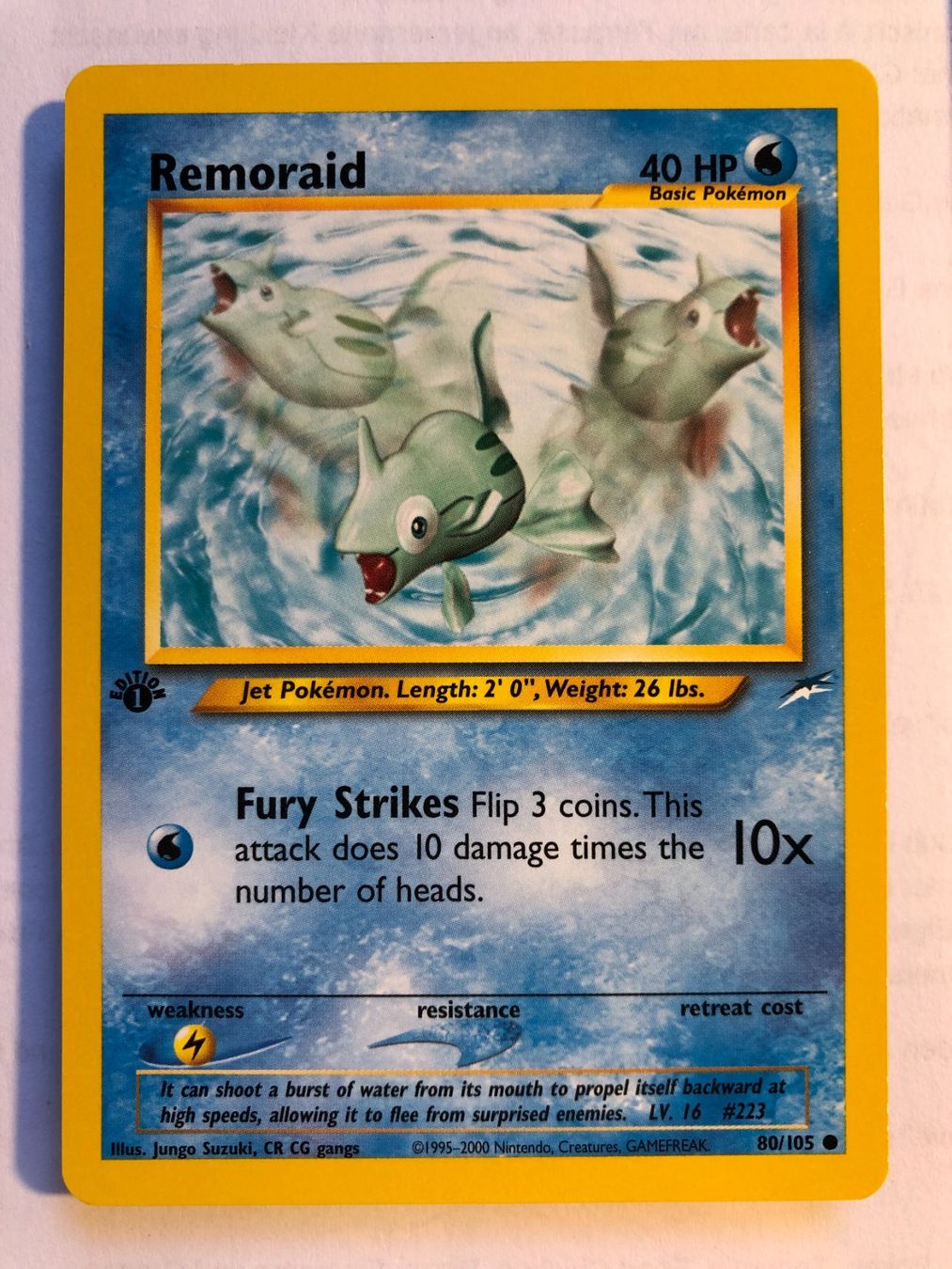 Carte collezionabili: Remoraid 1st Neo Destiny - MINT - ab 1.- – Usato da Giubiasco venduto da dan_pr8b