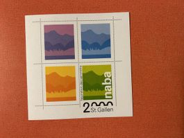 Briefmarken NABA 2000 St. Gallen Block gestempelt</div>