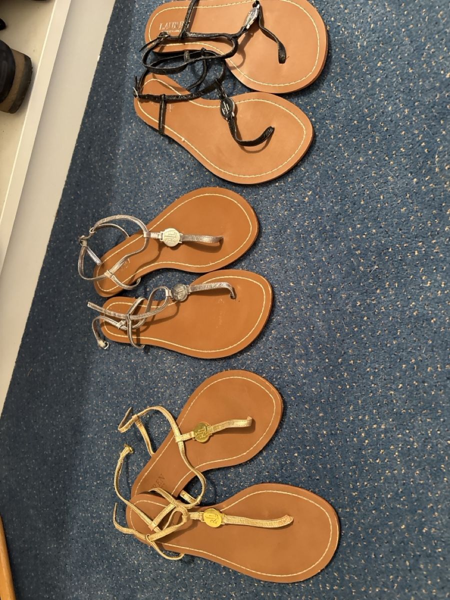 Ralph Lauren Scarpe da donna: 3 er Set Ralp Lauren sandalen – Usato da Forch venduto da Seahorsey 1