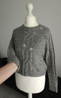 Grauer Strickpullover Grösse S