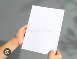 1 Stück weisses Blatt A4 Papier