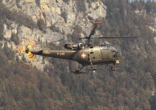 Cartoline postali: Ansichtskarte Alouette III Swiss Air Force – Nuovo (secondo la descrizione) da Basel venduto da Dogana