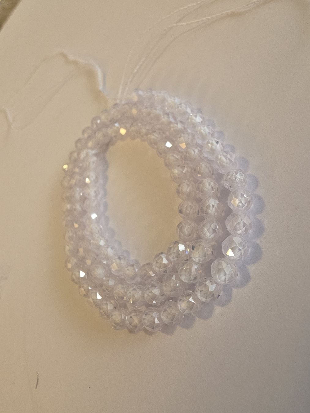 Mineralien & Heilsteine: Zirkon Weiss facettiert 4mm. Strang – Neu und originalverpackt aus Menziken von Mirager 1