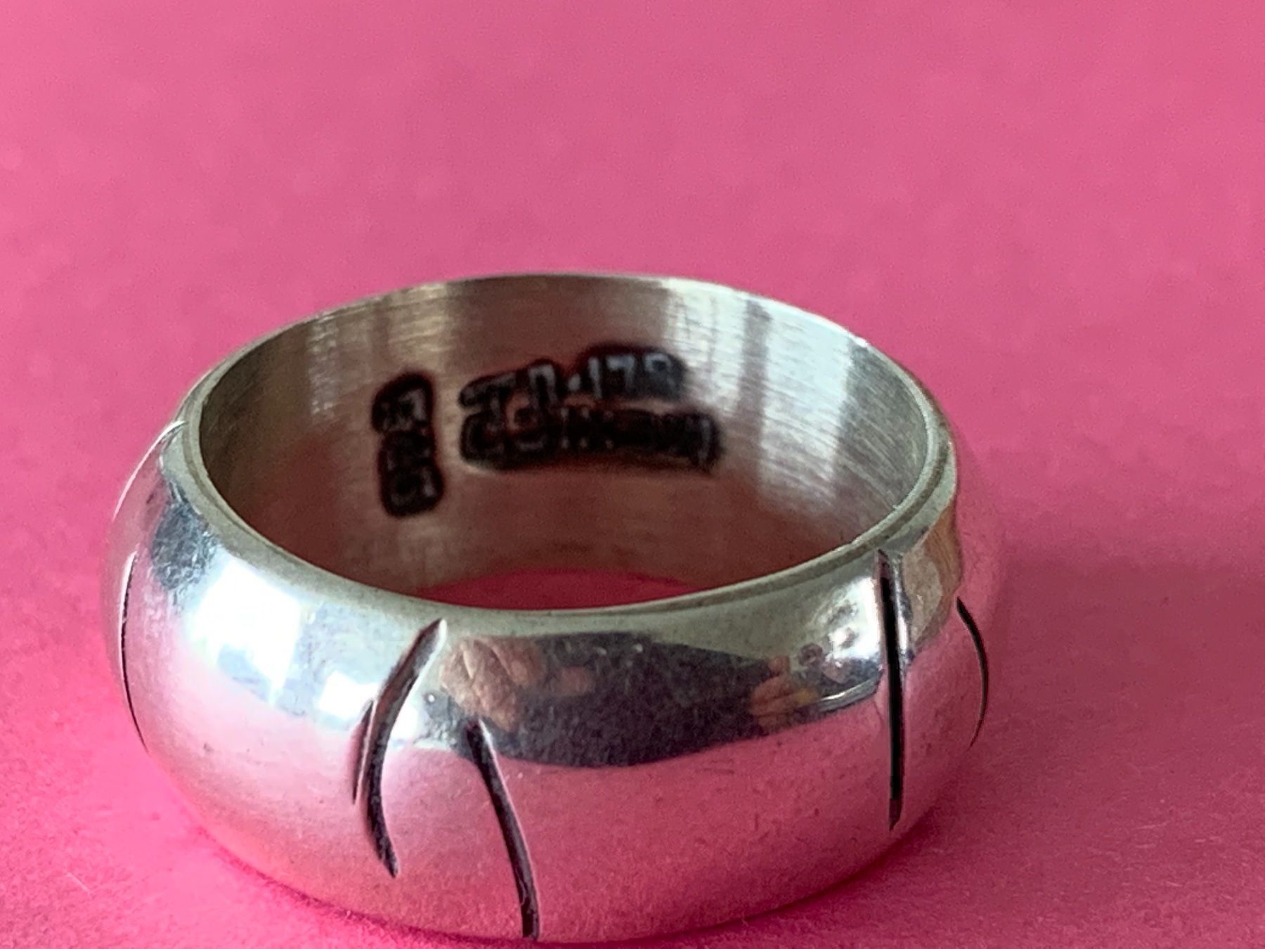 Anelli: Silberring Designer Streiffen gr. 60/19 – Usato da Dittingen venduto da Bellevista 3