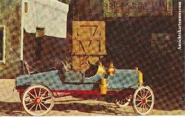 Mitchell -Inseratenkarte Automobile 1903