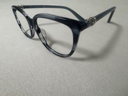 Brille Swarovski grau Kunststoff gebraucht guter Zustand