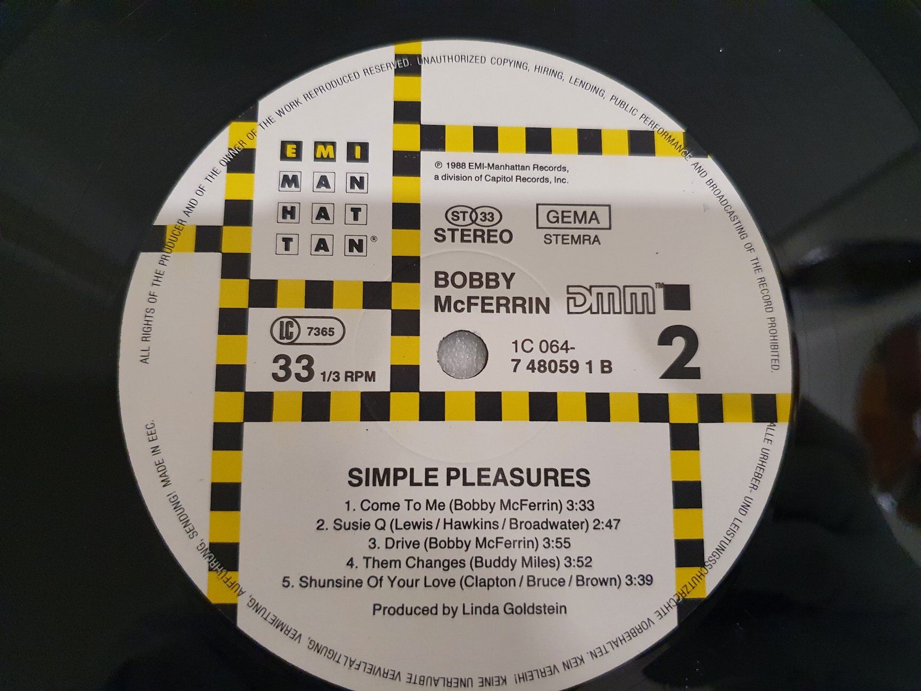 Dischi in vinile: Bobby McFerrin – Simple Pleasures – Usato da Uster venduto da Vinyl-Leidenschaft 5