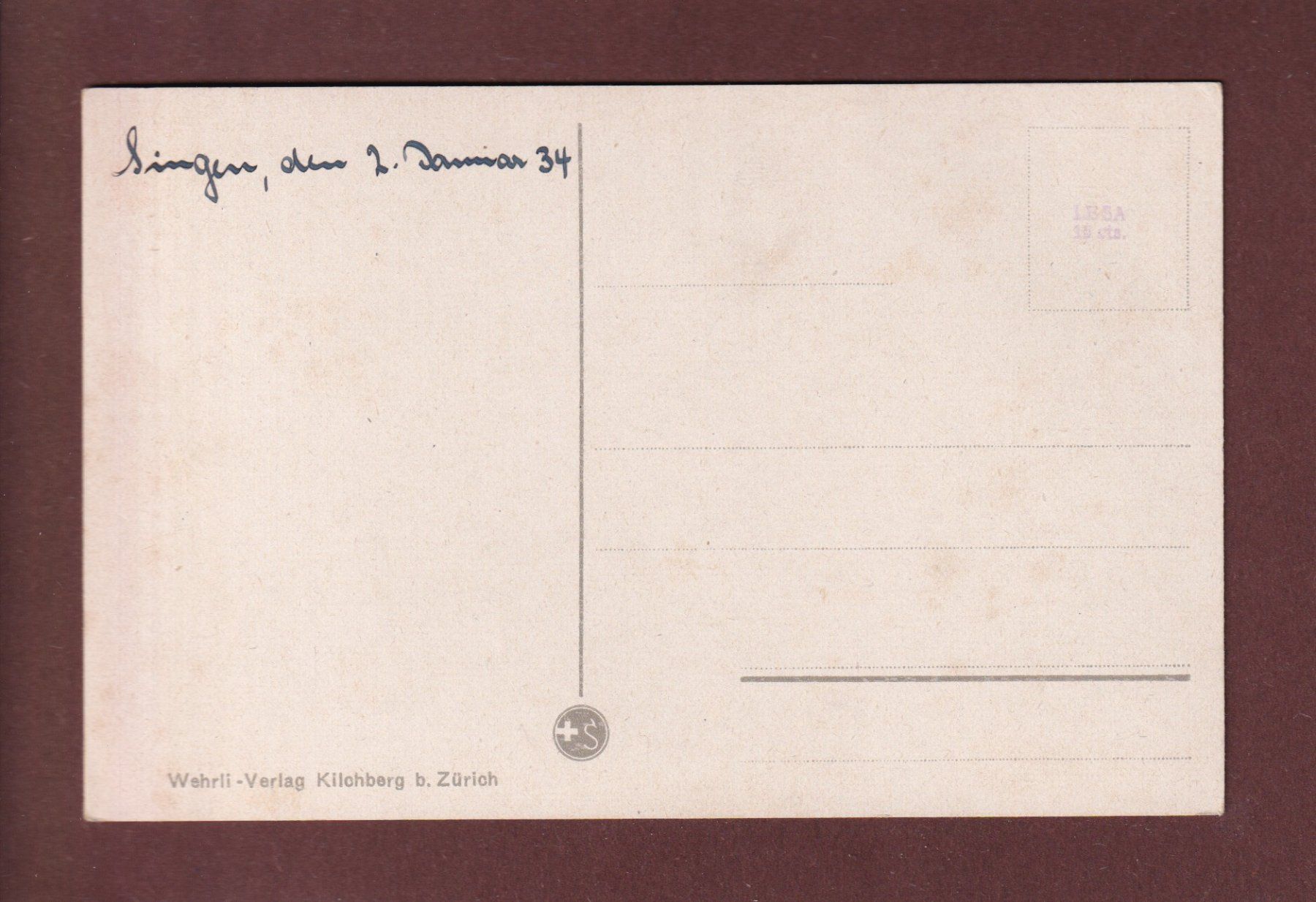 Cartoline postali: ZÜRICH - Teilansicht – Usato da Pully venduto da nicecards 1