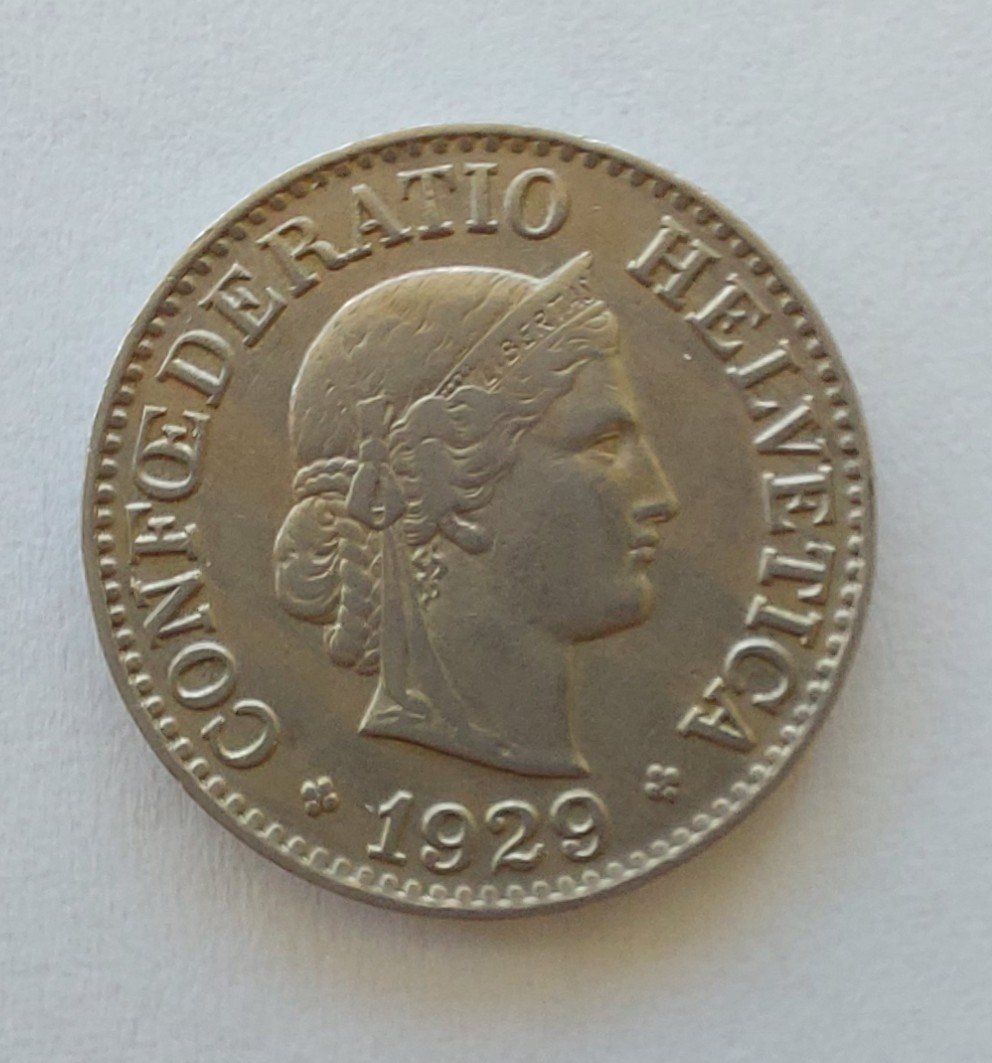 Tutti le monete: 10 Rappen Schweiz 1929 – Usato da Bergdietikon venduto da Zozo 1