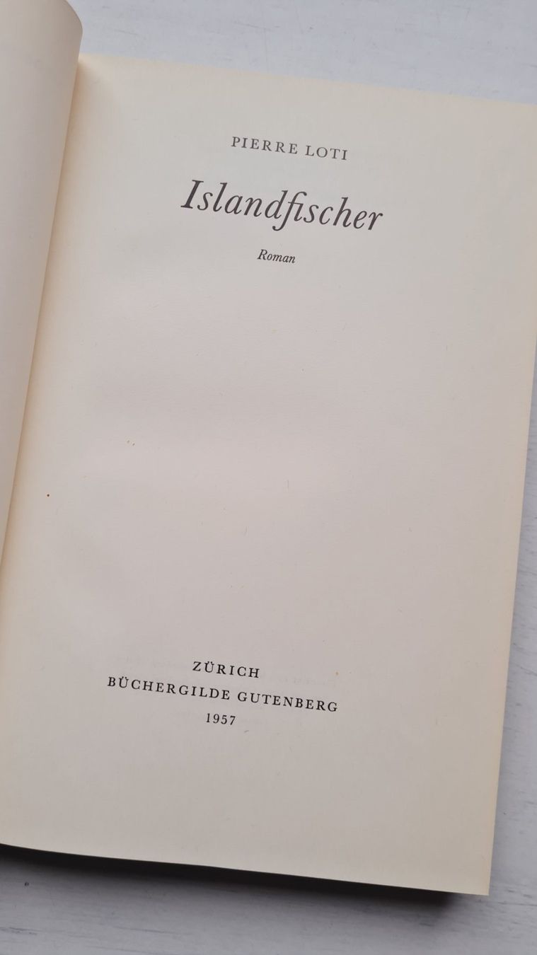 Libri: Pierre Loti      Islandfischer – Usato da Niederweningen venduto da Obson 2