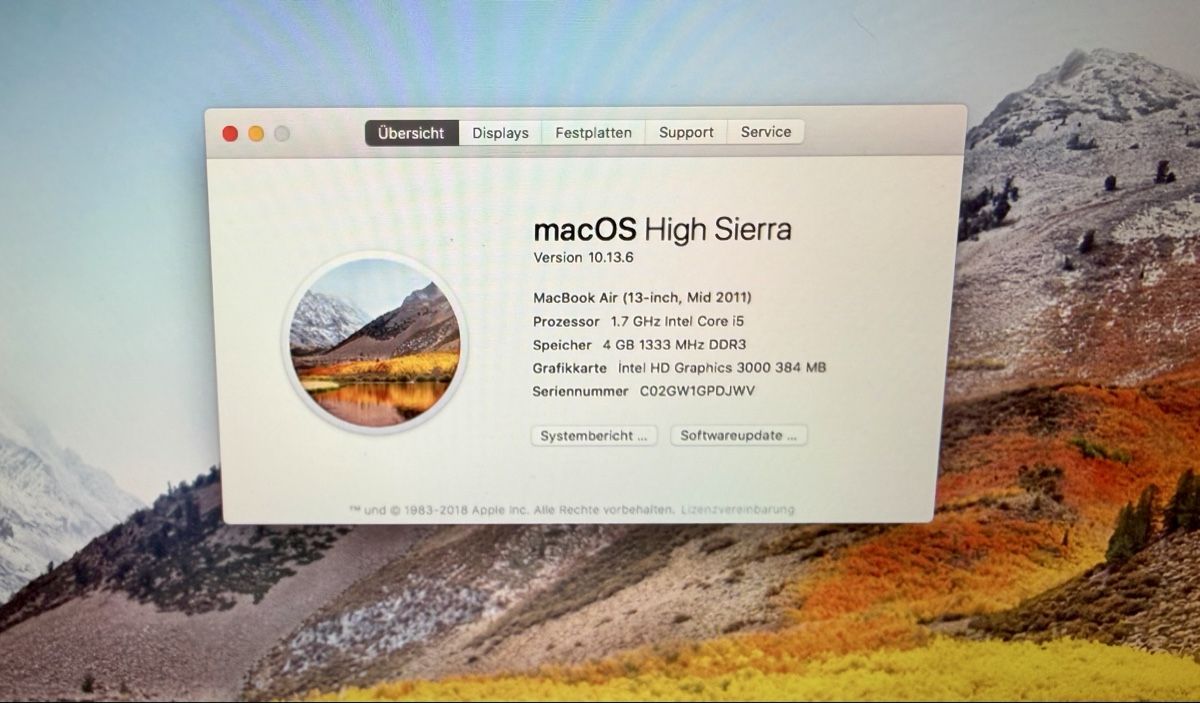 Apple Notebook: MacBook Air 13" mid 2011 / TOP Zustand – Usato da Egliswil venduto da HolgerHermann 6