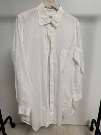 Weisses Hemdblusenkleid Gr. XL Baumwolle