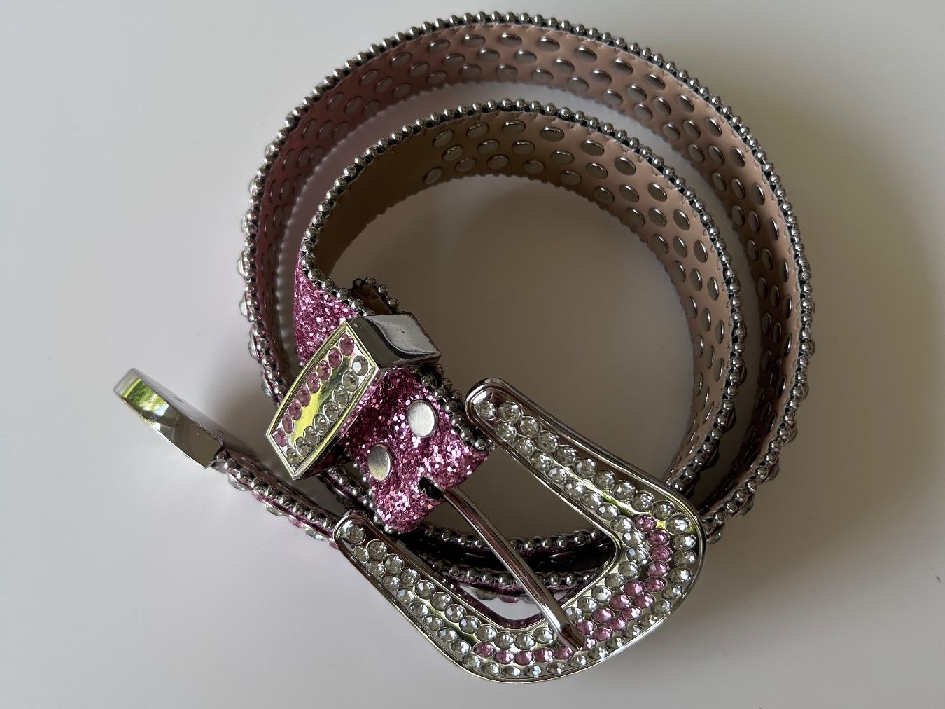 Cos Gürtel: Cowboy Gürtel mit Glitzer / Rhinestones – Neu (gemäss Beschreibung) aus St. Gallen von look-twice 1