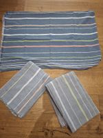 Bettwäsche, 2 x Duvet 160x210, 1 Kissen 65x190, gestreift