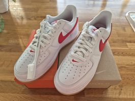 Nike Air Force 1, Limited Edition, Retro, Weiss/Rot, 44.5