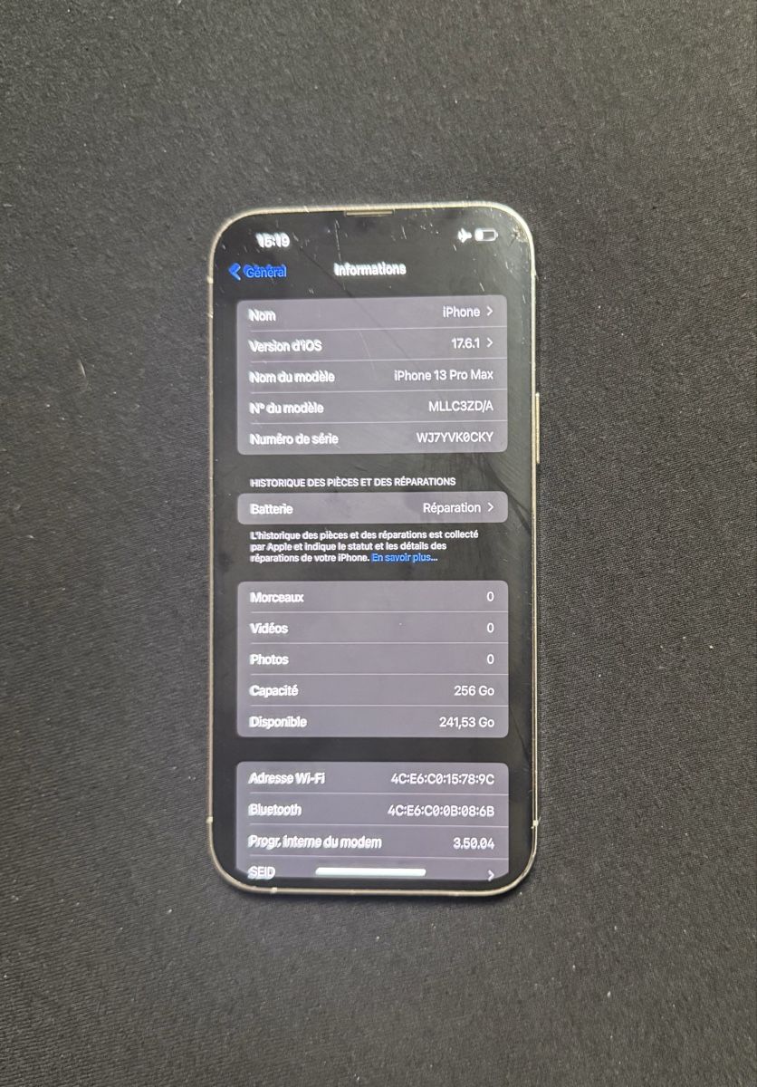 Apple Telefoni cellulari / Smartphones: Iphone 13 Pro Max 256 GB – Usato da Echandens venduto da Milos.24 3