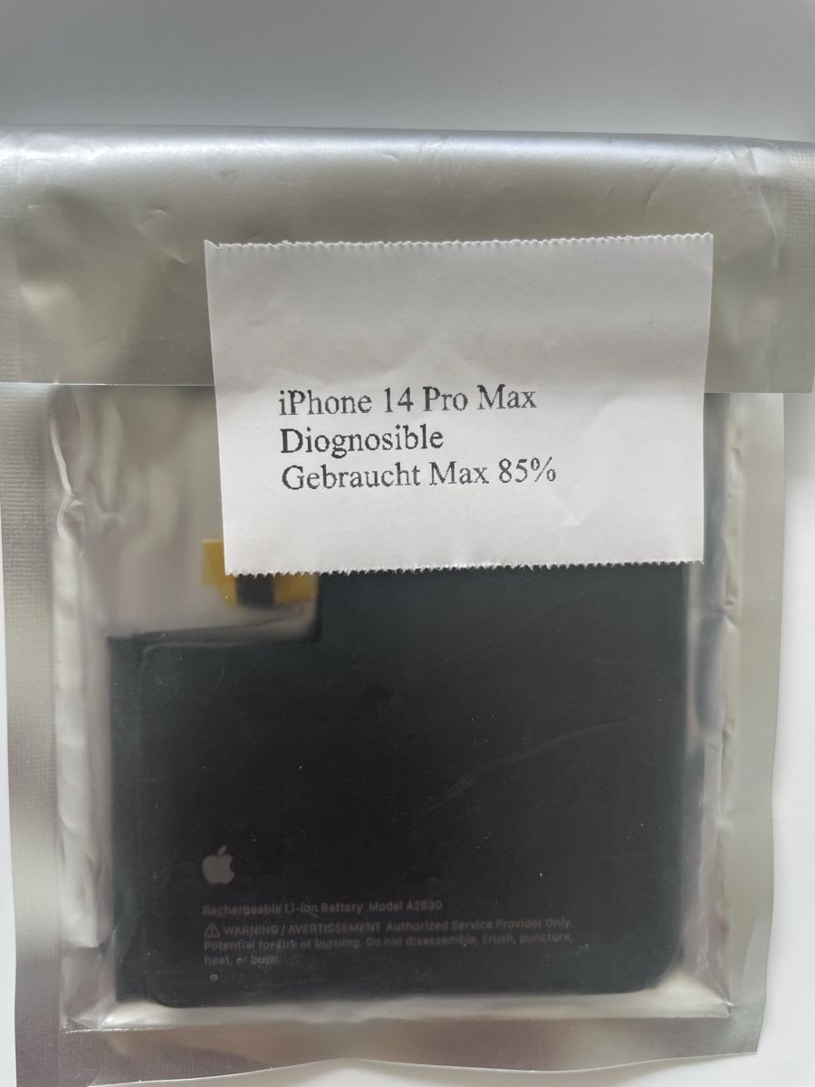 Apple Batterie: iPhone 14 Pro Max Akku Diagnosierbar Pulled Max 85%  – Usato da Rüti ZH venduto da Alita_007