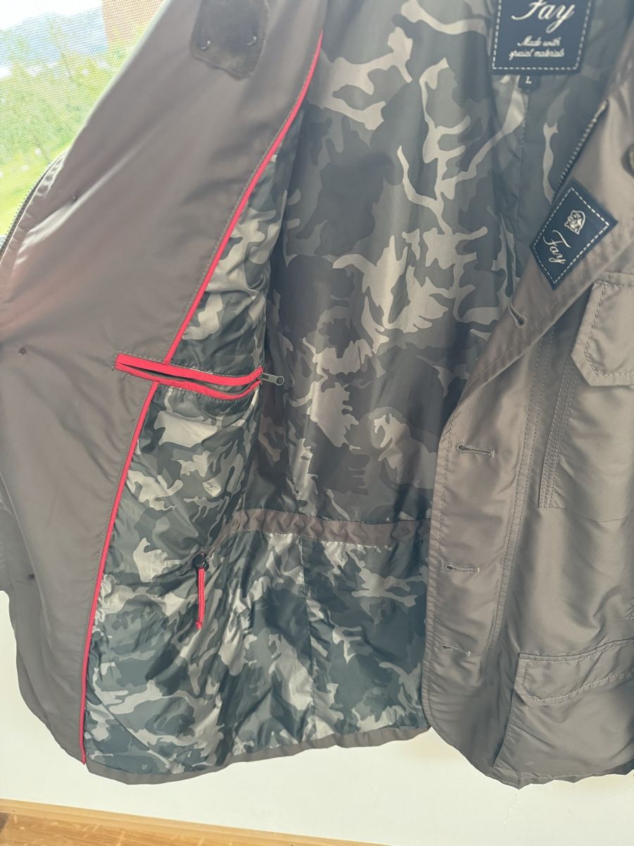 Fay Giacche: Fay Fieldjacket, grün, innen Camouflage, L – Usato da Meggen venduto da Pilatus051 2