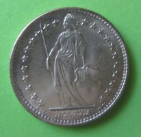 2 Fr. Münze 1965 (B), Silber