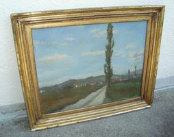 Paul Stöckli 1906 - 1991 Stans, gr. Ölgemälde Landschaft