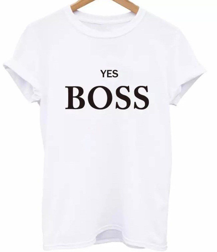 T-Shirts: "Yes Boss" T-Shirt Gr. S – Neu und originalverpackt aus Zürich von Avd