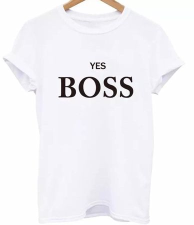 "Yes Boss" T-Shirt Gr. S