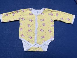 Süsser Baby Body, Gr. 74, gelb mit Bärchen