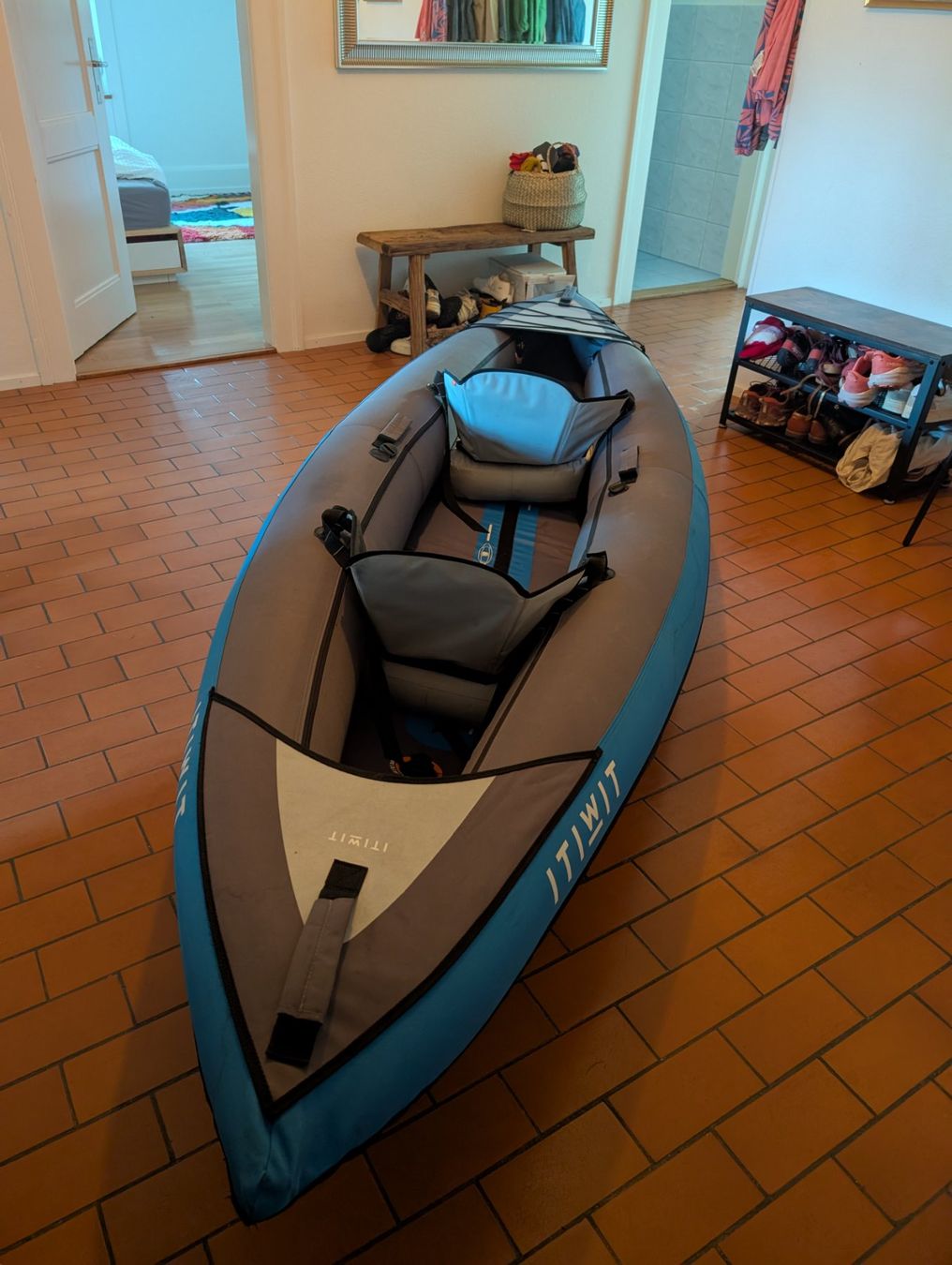 Decathlon Barche: ITIWIT inflatable kayak for 2 people – Usato da Zürich venduto da deb_n55g 1