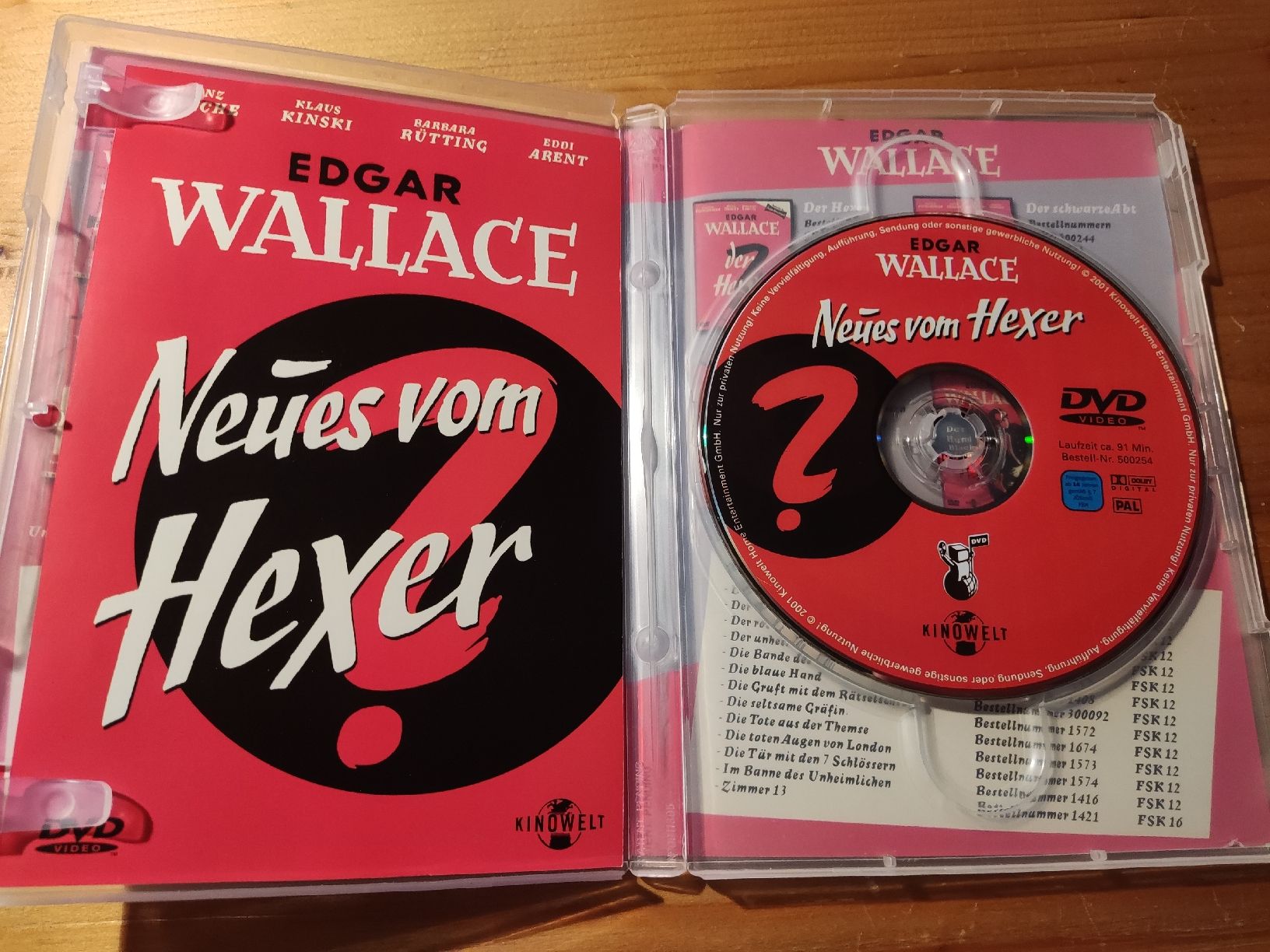 Alle DVDs: Edgar Wallace - Neues vom Hexer (DVD) – Gebraucht aus Oberembrach von giu_7ksd 2
