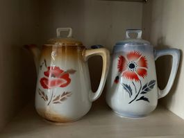 Krug Mohnblume Keramik Keramikkrug Blume Milchkrug
