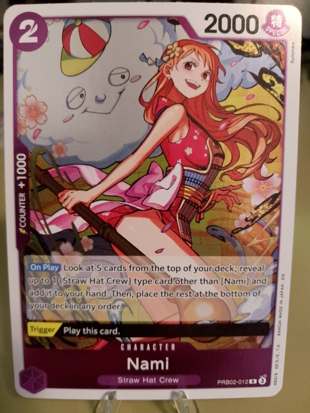 Bandai Sammelbilder & Trading cards: One Piece Nami PRB02-012 R Englisch – Neu (gemäss Beschreibung) aus Jona von Stack