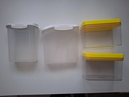 4 Aufbewahrungsboxen Kunststoff für die Küche